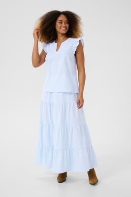 Ärmellose Bluse Regular fit light blue