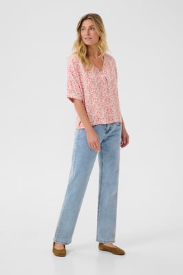 Kurzarmhemd Baggy fit rose
