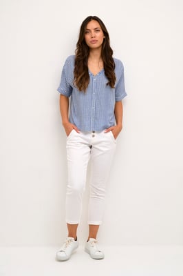 Kurzarmshirt mit Boxy-Fit light blue