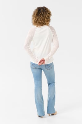 Langarm-Shirt Regular fit white