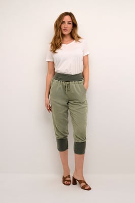 Casual Hose Loose fit green