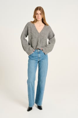 Strickjacke Regular fit beige