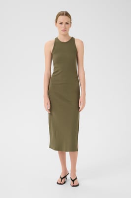 Kleid Slim fit olive