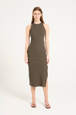 Kleid Slim fit khaki