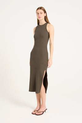 Kleid Slim fit khaki