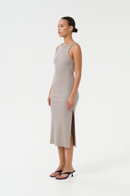 Jerseykleid Slim fit light grey