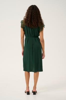 Kleid gerade geschnitten dark green