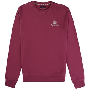 Aquascutum Active - Burgunderrotes Sweatshirt mit kleinem Logo