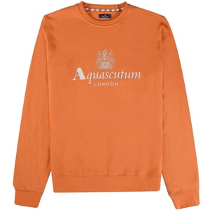 Aquascutum Active - Oranges Sweatshirt mit großem Logo