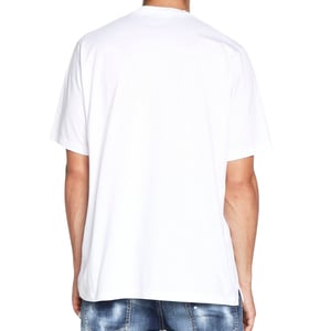 Dsquared2 - Weißes T-Shirt mit Ahornblatt vorne
