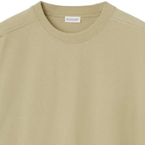 Burberry - Oversize-T-Shirt mit Rundhalsausschnitt in Neutralbeige
