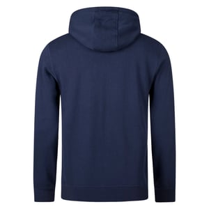 Aquascutum Active - Marineblauer Hoodie mit kleinem Logo und durchgehendem Reißverschluss