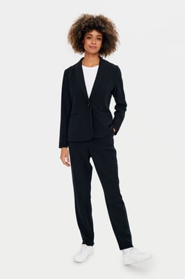 Blazer Gerade Passform black