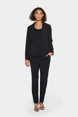 Blazer Gerade Passform black