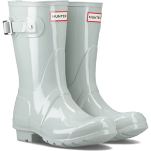 Hunter Original Short Damen Gummistiefel In Seetanggrün