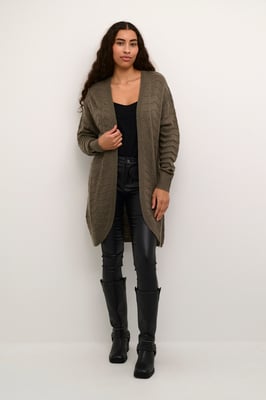 Strickjacke Regular fit brown