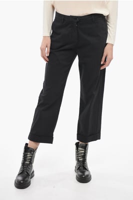 Relaxed-Fit Chinohose in Schwarz