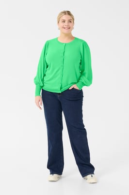 Strickjacke Regular fit green