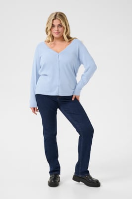 Strickjacke Regular fit light blue