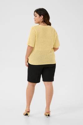 Strickjacke Regular fit yellow