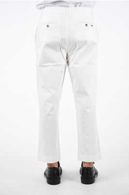Stretch-BOYFRIEND-Hose in Weiß