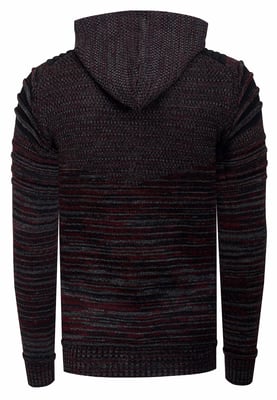 1/2 Zip Grobstrick Future Kapuzen-Pullover