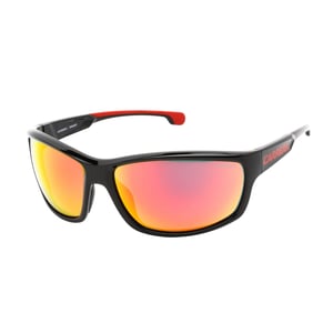 Carrera - Sonnenbrille „Carduc" mit rotem und schwarzem Rahmen und mehrschichtigen Gläsern