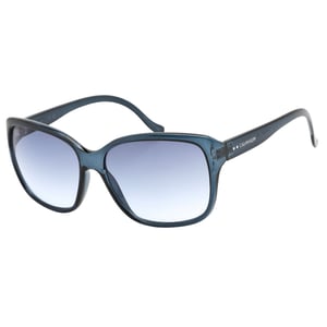 Calvin Klein - Sonnenbrille mit marineblauem Rahmen und Verlaufsgläsern in Kristalloptik