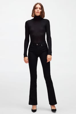 Damen Jeans Bootcut Bootcut Fit