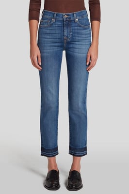 Damen Jeans The Straight Crop Straight Fit