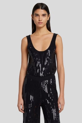 Damen Sequin Knit Jumpsuit