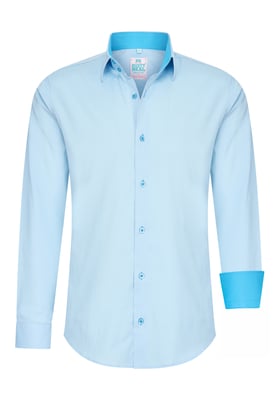 Pastell Hemd S - 6XL Slim Fit Cotton-Stretch