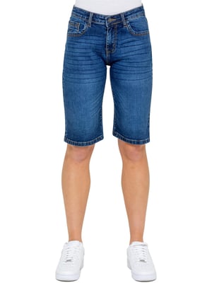 Enzo | Lange Denim-Shorts für Damen