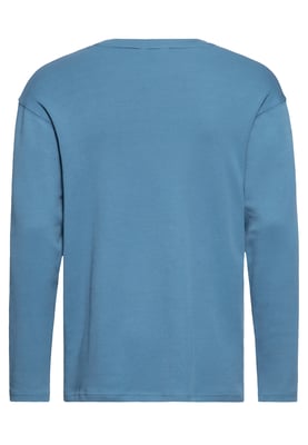 King Kerosin Herren Langarmshirt California Motor State blau