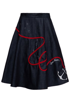 Queen Kerosin Damen Swing Rock Anchor dunkelblau