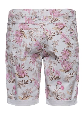 Amor, Truth & Trust Damen ATT JEANS Feminine Jeansshorts mit floralem All-Over Print Lola hellgrau