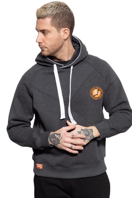 Akito Tanaka Herren Kapuzen Sweater Attraction anthrazit