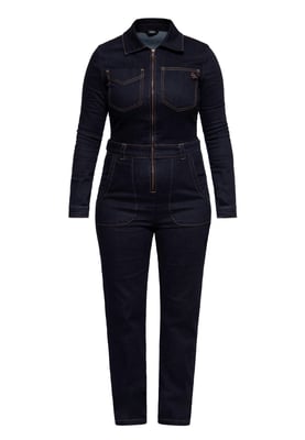 Queen Kerosin Damen Workwear Overall Denim