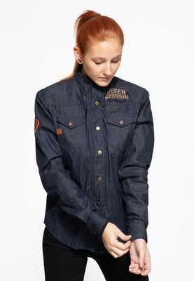 Queen Kerosin Damen Outdoor Funktionshemd Q.K. Queen Kerosin - Speedway Queens dunkelblau