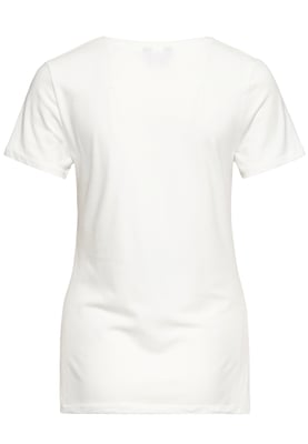 Queen Kerosin Damen T-Shirt Chi Chi Beach Poodle weiß