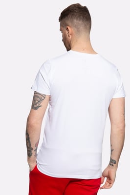Akito Tanaka Herren T-Shirt mit Frontprint Write weiß