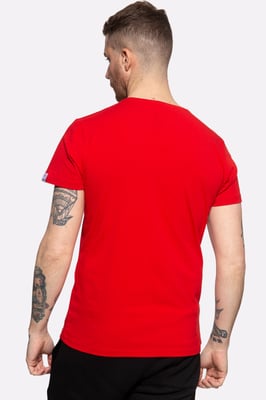 Akito Tanaka Herren T-Shirt mit Frontprint Write rot