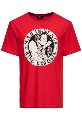 King Kerosin Herren T-Shirt Man in Black rot