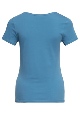 Queen Kerosin Damen T-Shirt Purr Kitty Purr blau