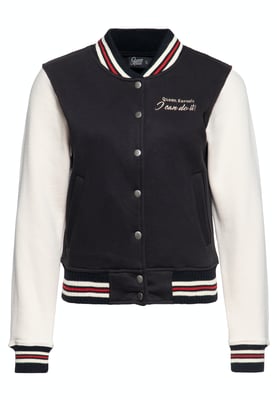 Queen Kerosin Damen College Sweatjacke I Can Do It schwarz