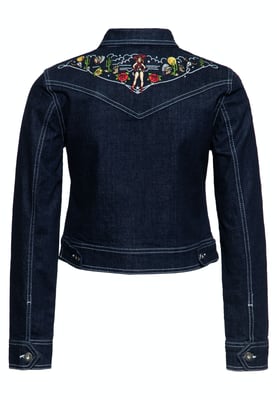 Queen Kerosin Damen Denim Jeansjacke Denim