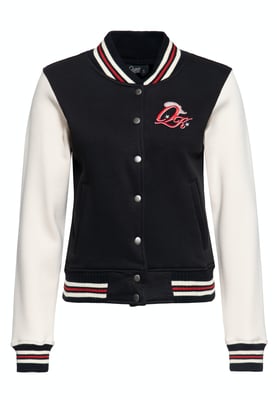 Queen Kerosin Damen College Sweatjacke Rebel at Heart schwarz
