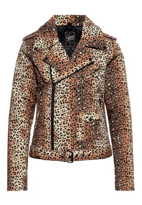 Queen Kerosin Damen Biker Jacke Motor Queen Service leo