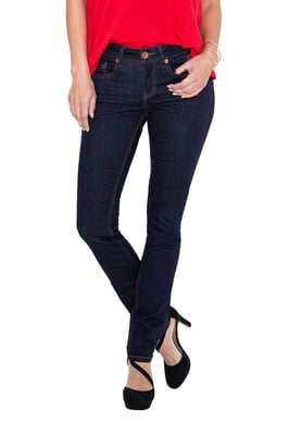 Amor, Truth & Trust Damen ATT JEANS Basic Slim Fit Jeans in leichter Waschung Belinda rinsed