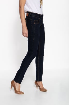 Amor, Truth & Trust Damen Damenjeans Zoe dunkelblau